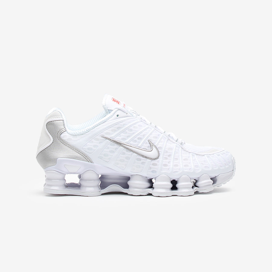 Nike Shox TL White Metallic Silver Max Orange