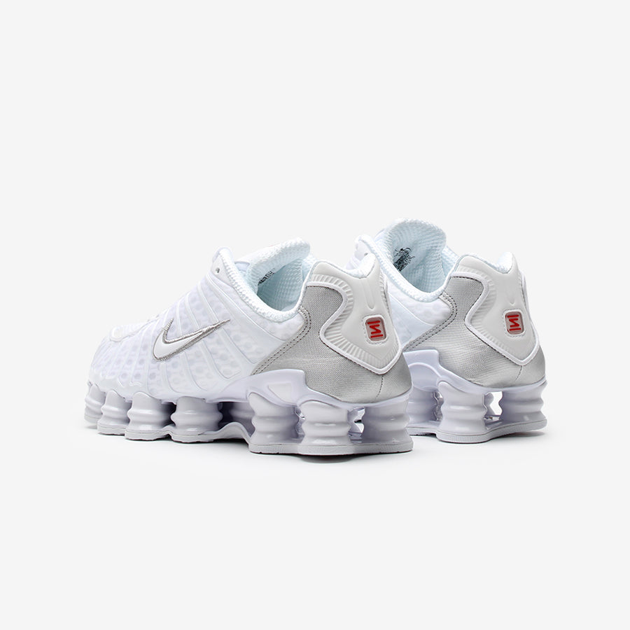 Nike Shox TL White Metallic Silver Max Orange
