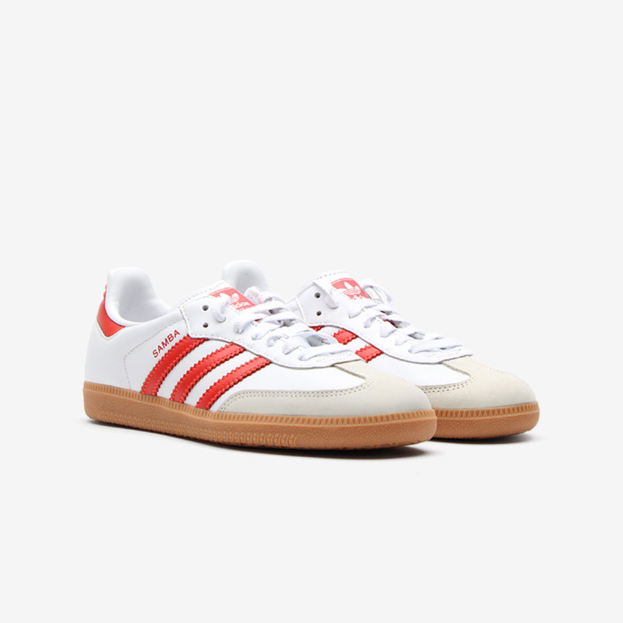 Adidas Samba OG White Solar Red Gum