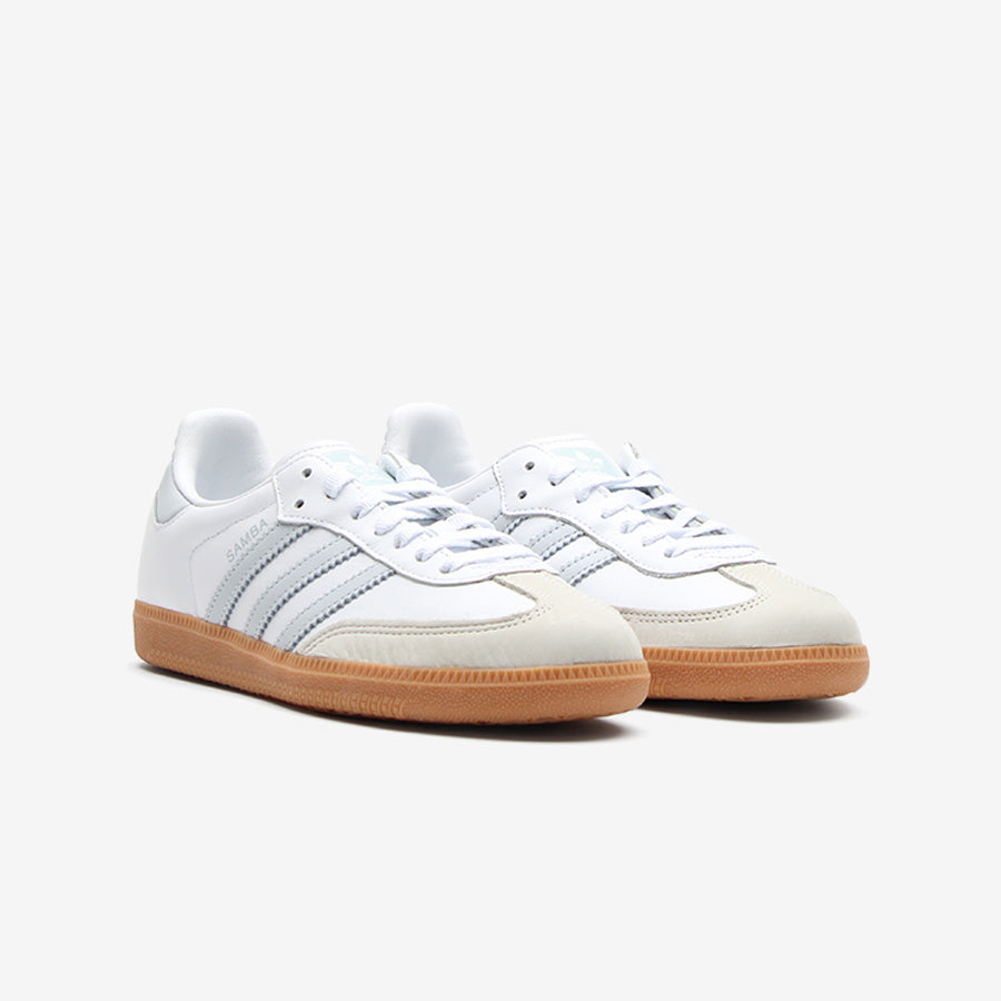 Adidas Samba OG White Halo Blue Gum