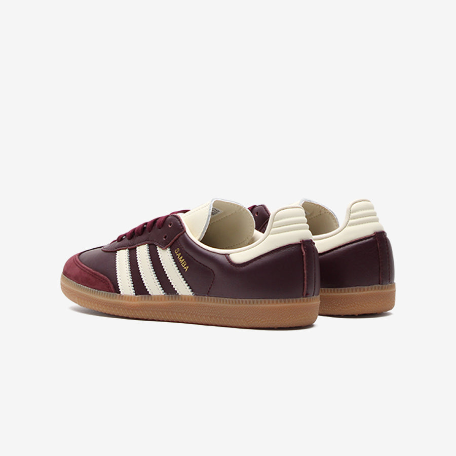 Adidas Samba OG Maroon Gold Metallic