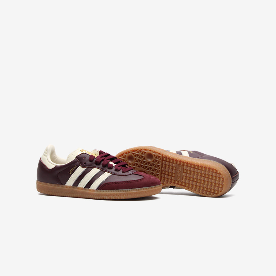 Adidas Samba OG Maroon Gold Metallic